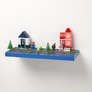 LEGO Polička na vystavení stavebnic - modrá