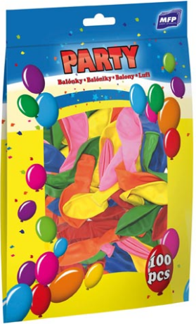 Balónek nafukovací standard 23cm Happy Birthday mix - 