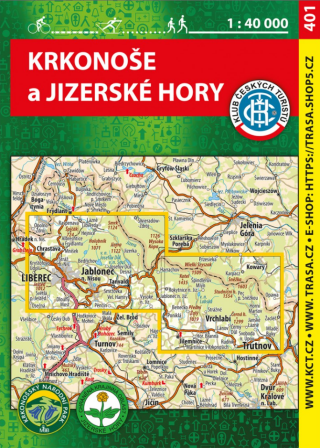 KČT 401 Krkonoše a Jizerské hory 1:40 000 - neuveden