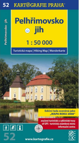 1: 50T (52)- Pelhřimovsko jih (turistická mapa) - neuveden