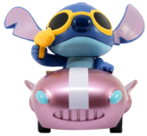 Stitch Zoom Hero figurky - Růžové auto - 