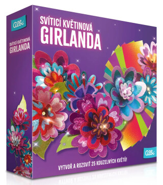 DIY Svíticí květinová girlanda - 