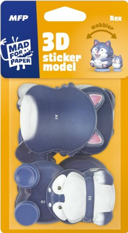 3D Sticker Model wobbler Rex - 