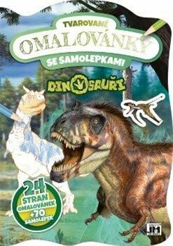 Tvarované omalovánky se samolepkami - Dinosauři - neuveden