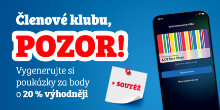 Všechny klubové vouchery nyní o 20 % levněji!